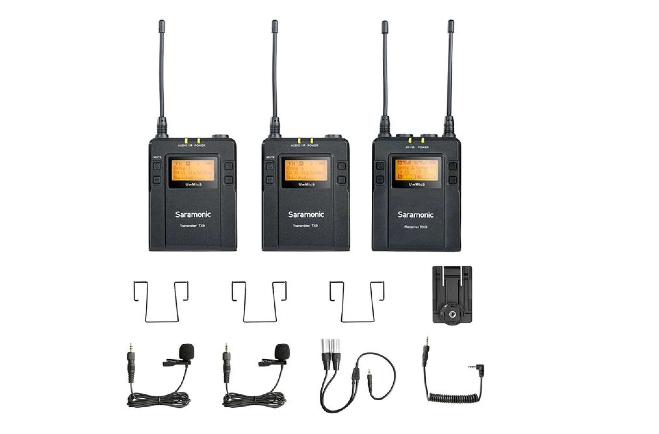 Ensemble de 2 Micro-cravate sans-fil avec un récepteur en 1/8 Saramonic  